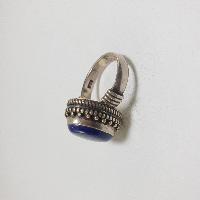 Nepali Silver Ring With Lapis Lazuli