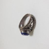 Nepali Silver Ring With Lapis Lazuli