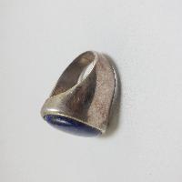 Nepali Silver Ring With Lapis Lazuli