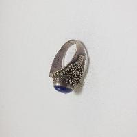 Nepali Silver Ring With Lapis Lazuli