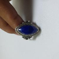 Nepali Silver Ring With Lapis Lazuli