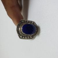 Nepali Silver Ring With Lapis Lazuli