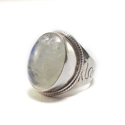 Moonstone Silver Ring