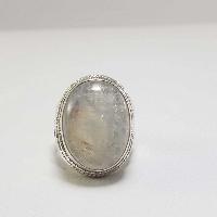 Moonstone Silver Ring