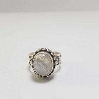 Moonstone Silver Ring