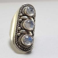 Moonstone Silver Ring