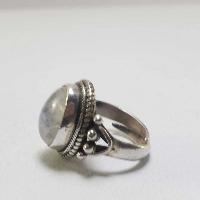 Moonstone Silver Ring