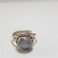 Moonstone Silver Ring