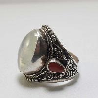 Moonstone Silver Ring