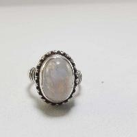 Moonstone Silver Ring