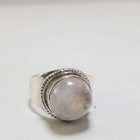 Moonstone Silver Ring