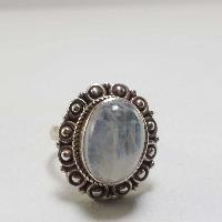 Moonstone Silver Ring