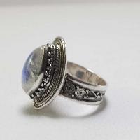 Moonstone Silver Ring