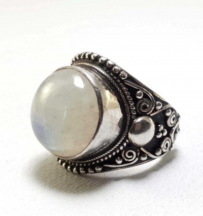 Moonstone Silver Ring