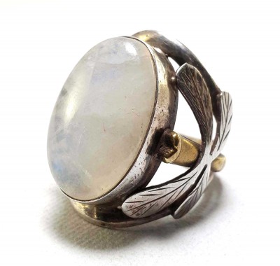 Moonstone Silver Ring