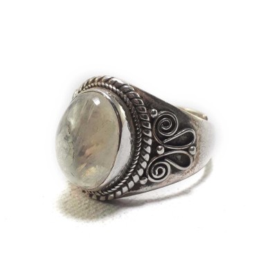 Moonstone Silver Ring