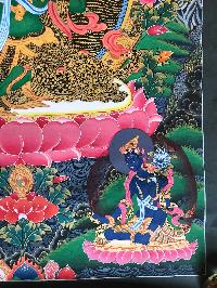 Tibetan Thangka Of Green Tara