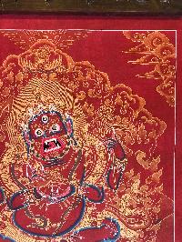 Tibetan Thangka Of Mahakala - Four Arms