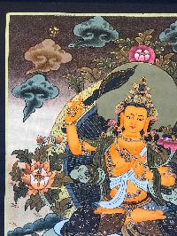 Tibetan Thangka Of Manjushri