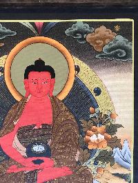 Tibetan Thangka Of Amitabha Buddha