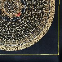 Tibetan Thangka Of Mantra Mandala, [black]