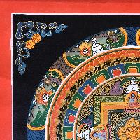 Tibetan Square Mandala With [double Dorje]