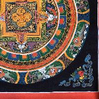 Tibetan Square Mandala With [double Dorje]