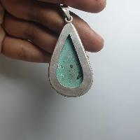 Old Tibetan Turquoise Silver Pendant