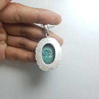 Old Tibetan Turquoise Silver Pendant