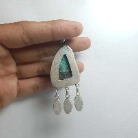 Old Tibetan Turquoise Silver Pendant