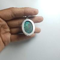 Old Tibetan Turquoise Silver Pendant