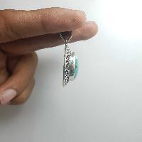 Old Tibetan Turquoise Silver Pendant