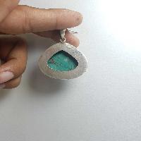 Old Tibetan Turquoise Silver Pendant