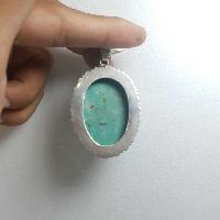 Old Tibetan Turquoise Silver Pendant