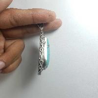 Old Tibetan Turquoise Silver Pendant