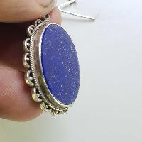 Sterling Silver Lapis Lazuli Pendant, [handmade]