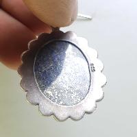 Sterling Silver Lapis Lazuli Pendant, [handmade]