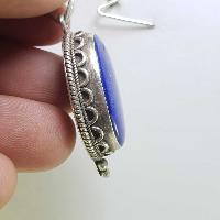 Sterling Silver Lapis Lazuli Pendant, [handmade]