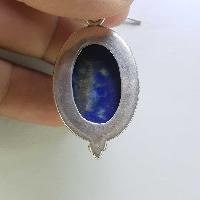 Sterling Silver Lapis Lazuli Pendant, [handmade]