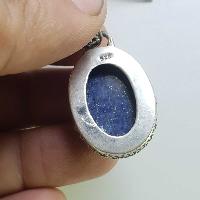 Sterling Silver Lapis Lazuli Pendant, [handmade]