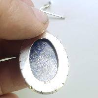 Sterling Silver Lapis Lazuli Pendant, [handmade]