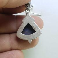 Sterling Silver Lapis Lazuli Pendant, [handmade]