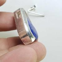 Sterling Silver Lapis Lazuli Pendant, [handmade]