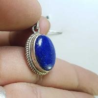 Sterling Silver Lapis Lazuli Pendant, [handmade]