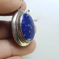 Sterling Silver Lapis Lazuli Pendant, [handmade]