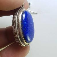 Sterling Silver Lapis Lazuli Pendant, [handmade]