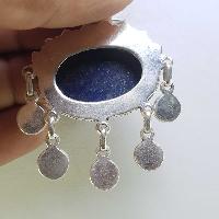 Sterling Silver Lapis Lazuli Pendant, [handmade]