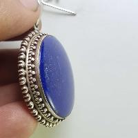 Sterling Silver Lapis Lazuli Pendant, [handmade]