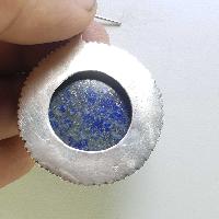 Sterling Silver Lapis Lazuli Pendant, [handmade]