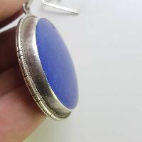 Sterling Silver Lapis Lazuli Pendant, [handmade]